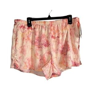 Stars Above Pink and Coral Patterned Shorts Size L